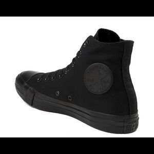 all black high top converse